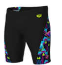 ARENA MENS MULTI CHAMELEONS SWIM JAMMER BLACK MULTI_BLACK
