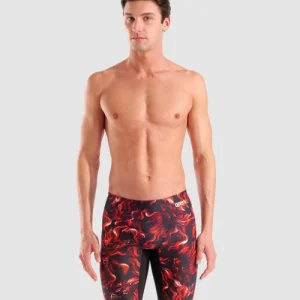 ARENA MENS GRAPHIC SWIM JAMMER INDOMITUS MULTI_BLACK